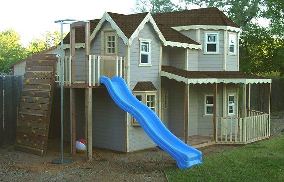 Playhouse Plans With A Slide Pdf Woodworking